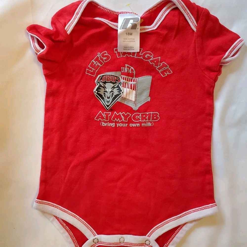 Unm Lobos Tailgate Baby 18‎ Month Bodysuit Onepiece Outfit